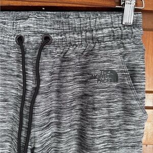 The North Face Black and Gray Marled Jogger Pants